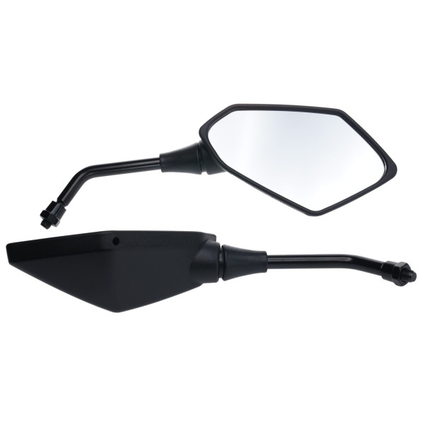 MTX Universal mirror set black diamond 10mm (standard thread) pair (mru033)